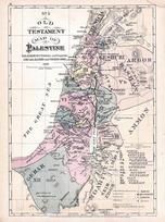 Old Testament Map of Palestine No. 003, Wells County 1881